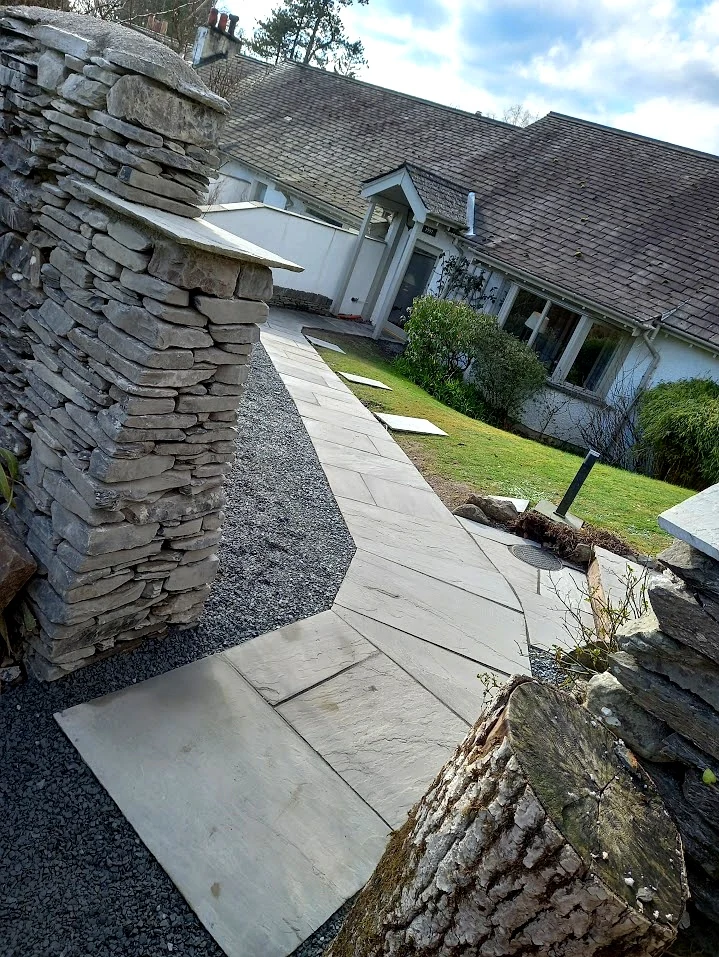Stone pathway